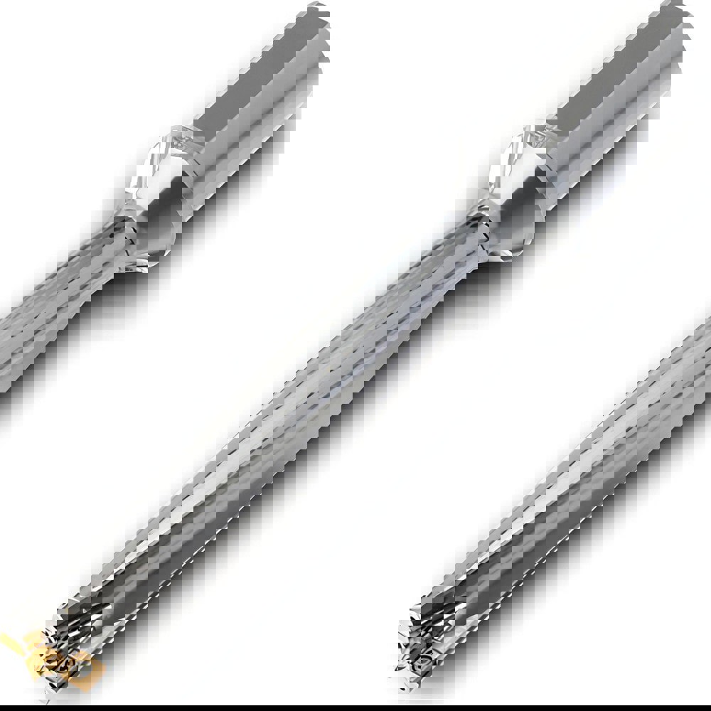 Replaceable-Tip Drill: 26 to 26 mm Dia, 130 mm Max Depth, 32 mm Flatted Shank