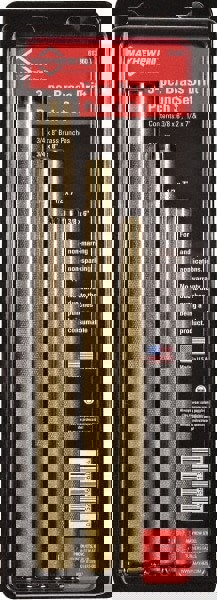 Drift Punch Set: 3 Pc, 0.375 to 0.375