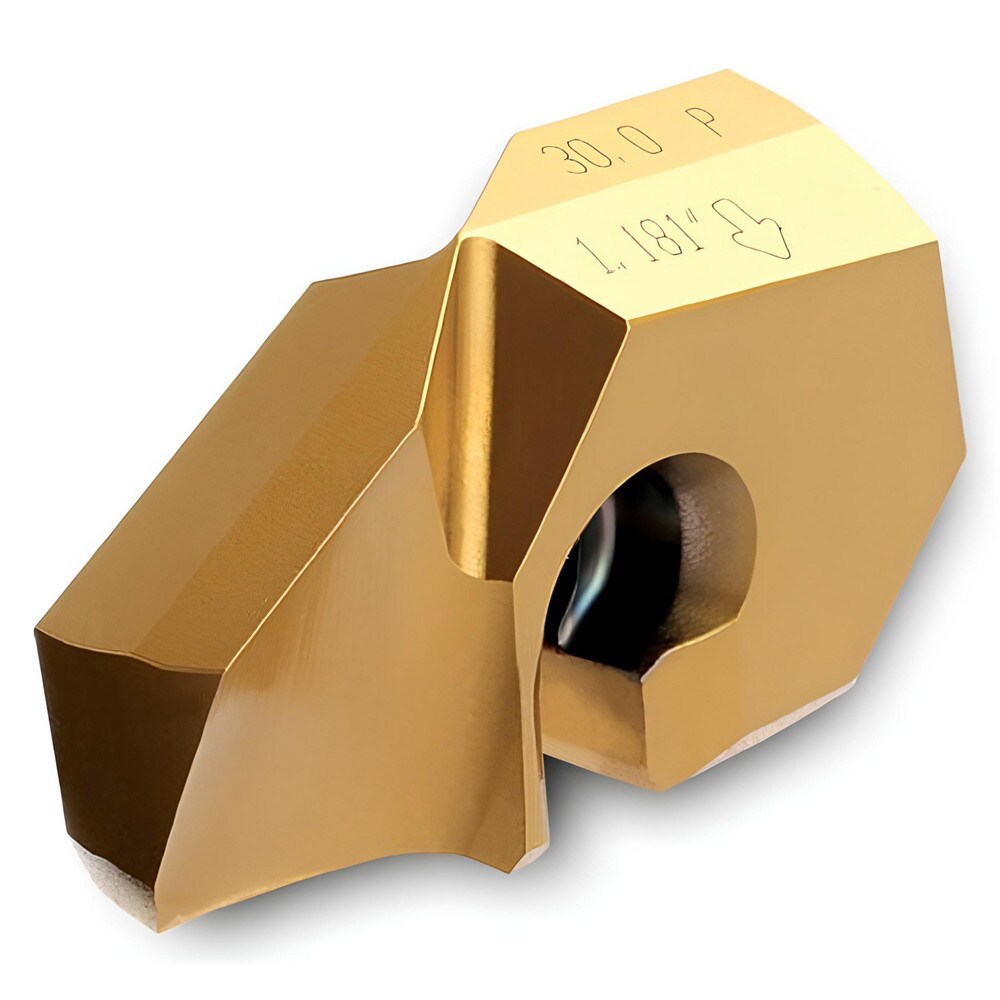 Replaceable Drill Tips; Cutting Diameter (mm): 30.60 ; Point Angle: 140.00 ; Tip Material: Solid Carbide ; Manufacturer Grade: IN2505 ; Series: LPA ; Coating Process: PVD