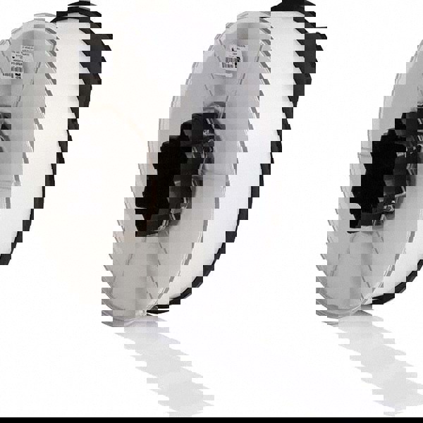 Label Maker Label: Clear & White, Vinyl, 1-1/2