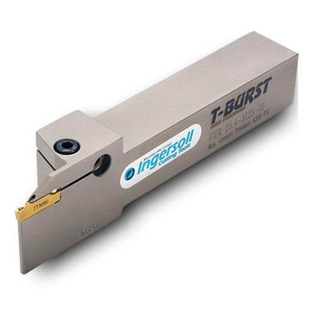 Indexable Grooving Toolholders; Toolholder Type: External Grooving ; Insert Seat Size: 8 ; Cutting Direction: Right Hand ; Maximum Depth of Cut (Decimal Inch): 0.7870 ; Minimum Groove Width (Decimal Inch): 0.1570 ; Toolholder Style: TTER