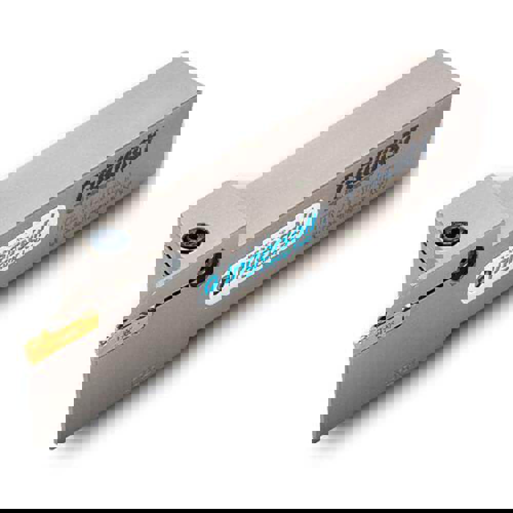 Indexable Grooving Toolholders; Toolholder Type: External Grooving ; Insert Seat Size: 8 ; Cutting Direction: Left Hand ; Maximum Depth of Cut (Decimal Inch): 0.7870 ; Minimum Groove Width (Inch): 1/4 ; Minimum Groove Width (Decimal Inch): 0.2500