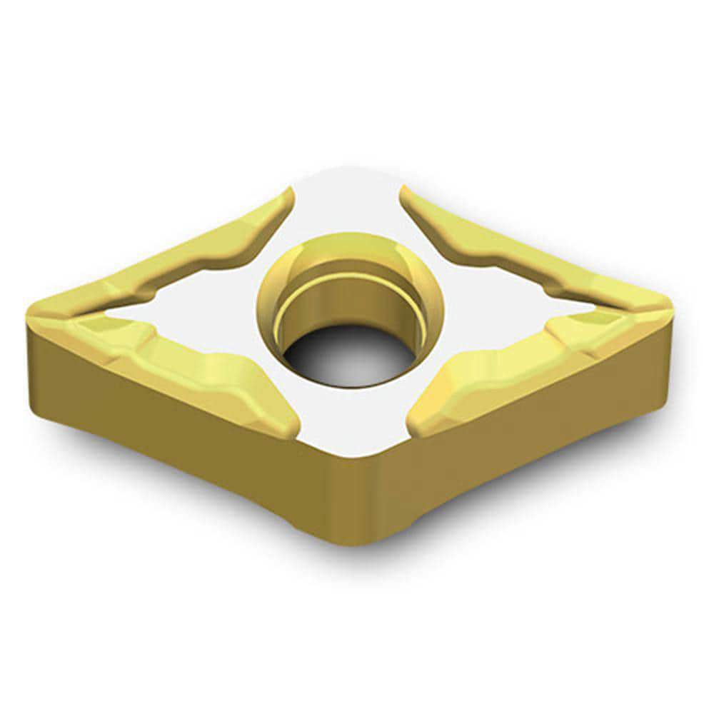 Turning Inserts; Relief Angle: 0 ; Insert Style: DNGG ; Corner Radius (Decimal Inch): 0.0040 ; Included Angle: 55.0 ; Manufacturer Grade: TT5080 ; Coating/Finish: AlTiN; TiN