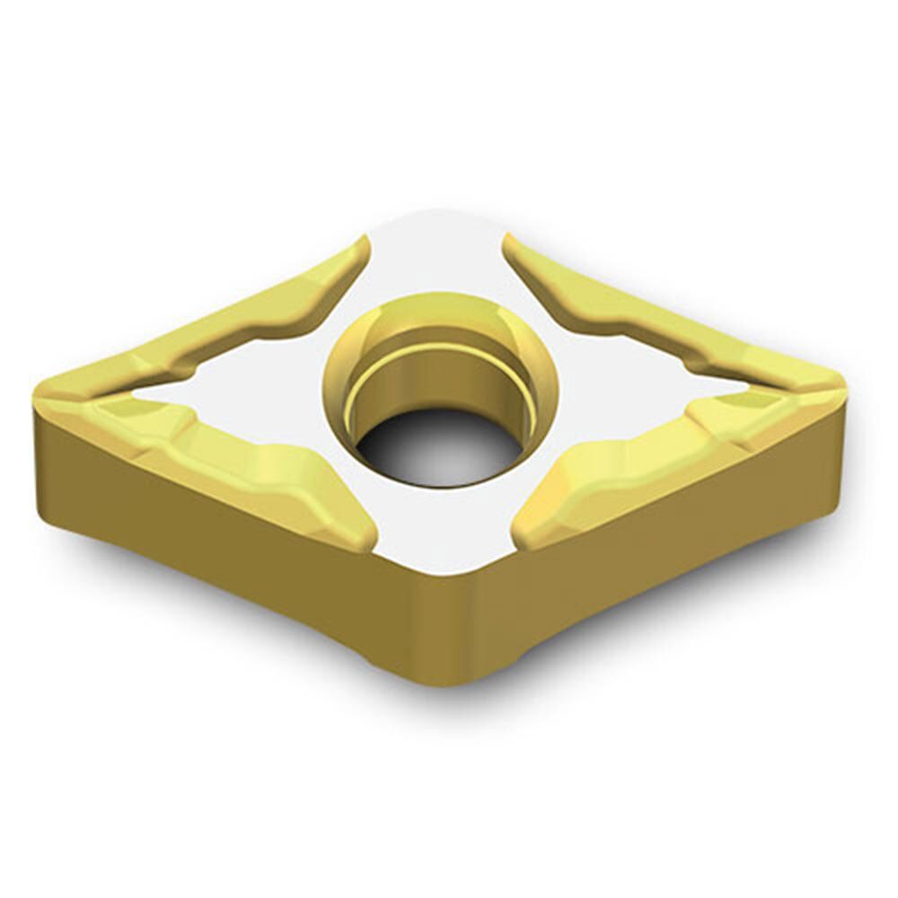 Turning Inserts; Relief Angle: 0 ; Insert Style: DNGG ; Corner Radius (Decimal Inch): 0.0080 ; Included Angle: 55.0 ; Manufacturer Grade: TT5080 ; Coating/Finish: AlTiN; TiN