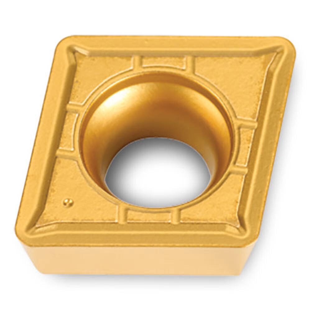 Turning Inserts; Relief Angle: 11 ; Insert Style: CPMT ; Corner Radius (Decimal Inch): 0.0160 ; Included Angle: 80.0 ; Manufacturer Grade: TT9215 ; Coating/Finish: TiCN; Al2O3; TiN