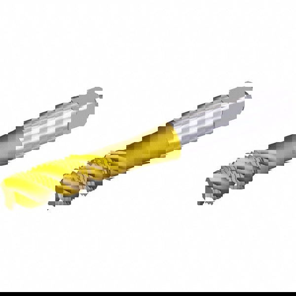 Spiral Flute Tap: 1/4-20, 3 Flute, Modified Bottoming Chamfer, Cobalt, Oxide Finish