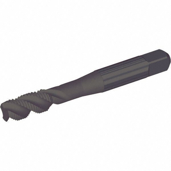 Spiral Flute Tap: #6-32, 2 Flutes, Bottoming, Cobalt, Oxide Coated