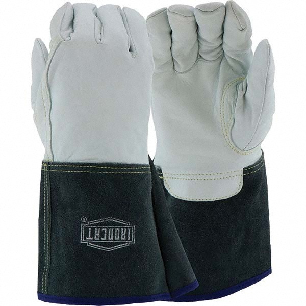 Welding Gloves: PiP Size X-Large, Leather, Pair, for TIG