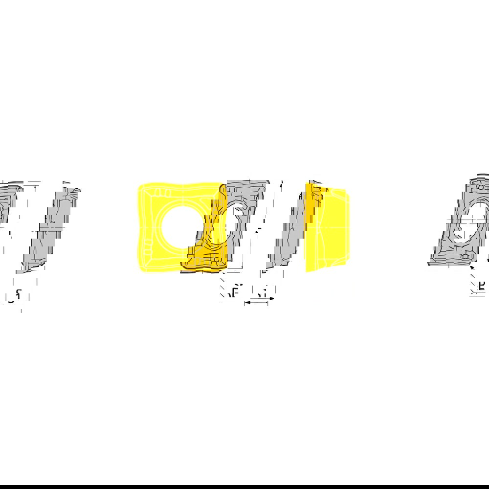 Indexable Drill Inserts; Insert Style: SOMT ; Insert Material: Carbide ; Manufacturer Grade: IN2510 ; Thickness (mm): 4.2200 ; Inscribed Circle (Decimal Inch): 0.4330 ; Cutting Direction: Neutral