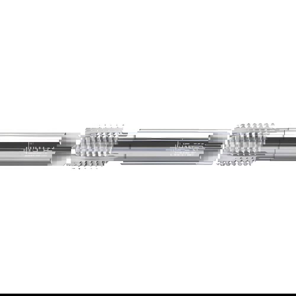 Spiral Point Tap: M16x2 Metric, 3 Flutes, Plug Chamfer, 6H Class of Fit, High-Speed Steel-E, Bright/Uncoated