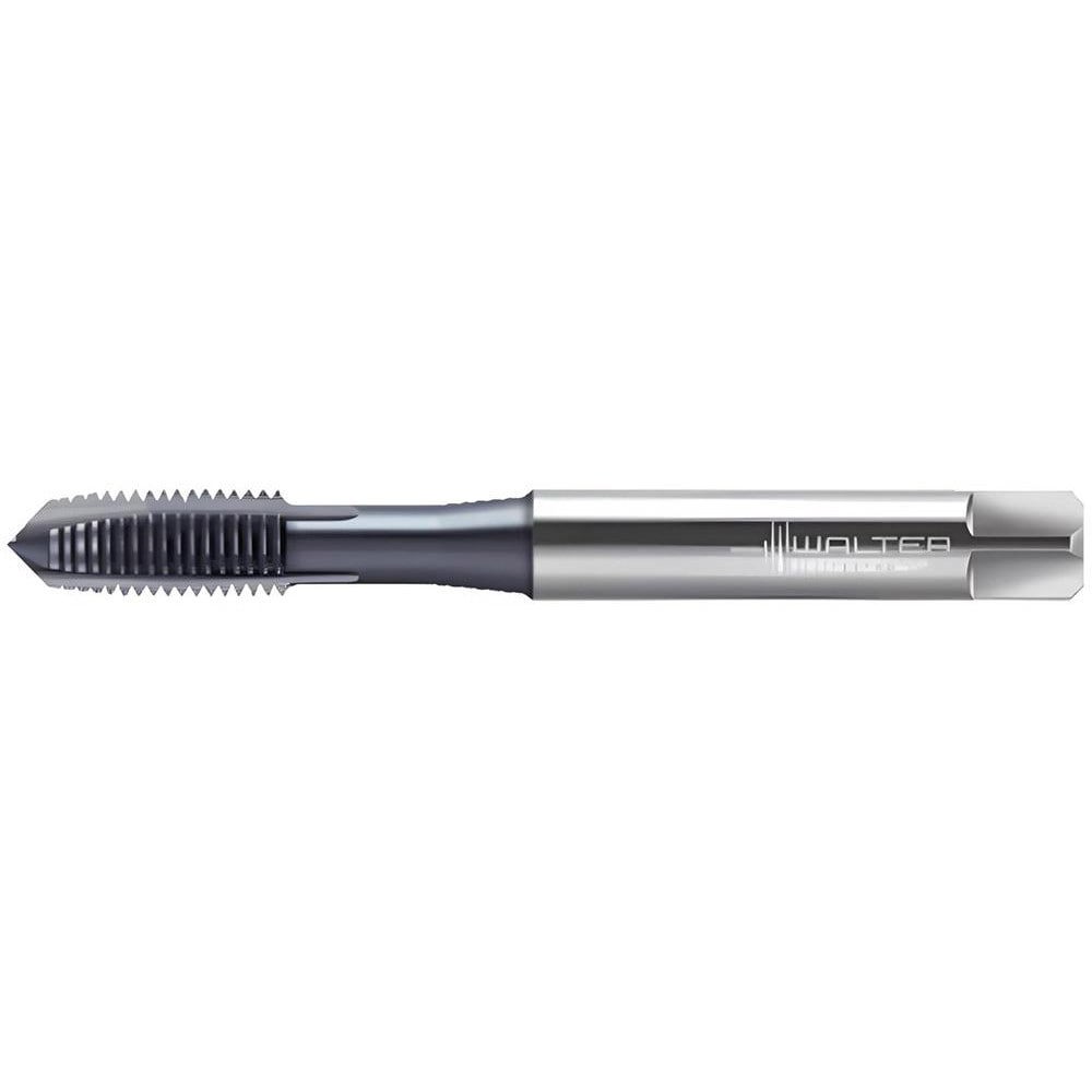 Spiral Point Tap: M2.5x0.45 Metric, 3 Flutes, Plug Chamfer, 6H Class of Fit, High-Speed Steel-E, TiCN Coated