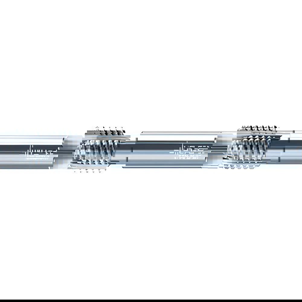 Spiral Point Tap: M5x0.8 Metric, 3 Flutes, Plug Chamfer, 6H Class of Fit, HSS-E, Bright/Uncoated Coated