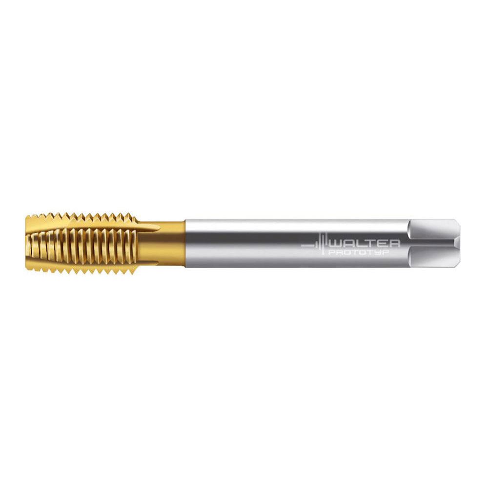 Spiral Point Tap: M16 x 2, Metric, 3 Flutes, Plug, 6H, Cobalt, TiN Finish