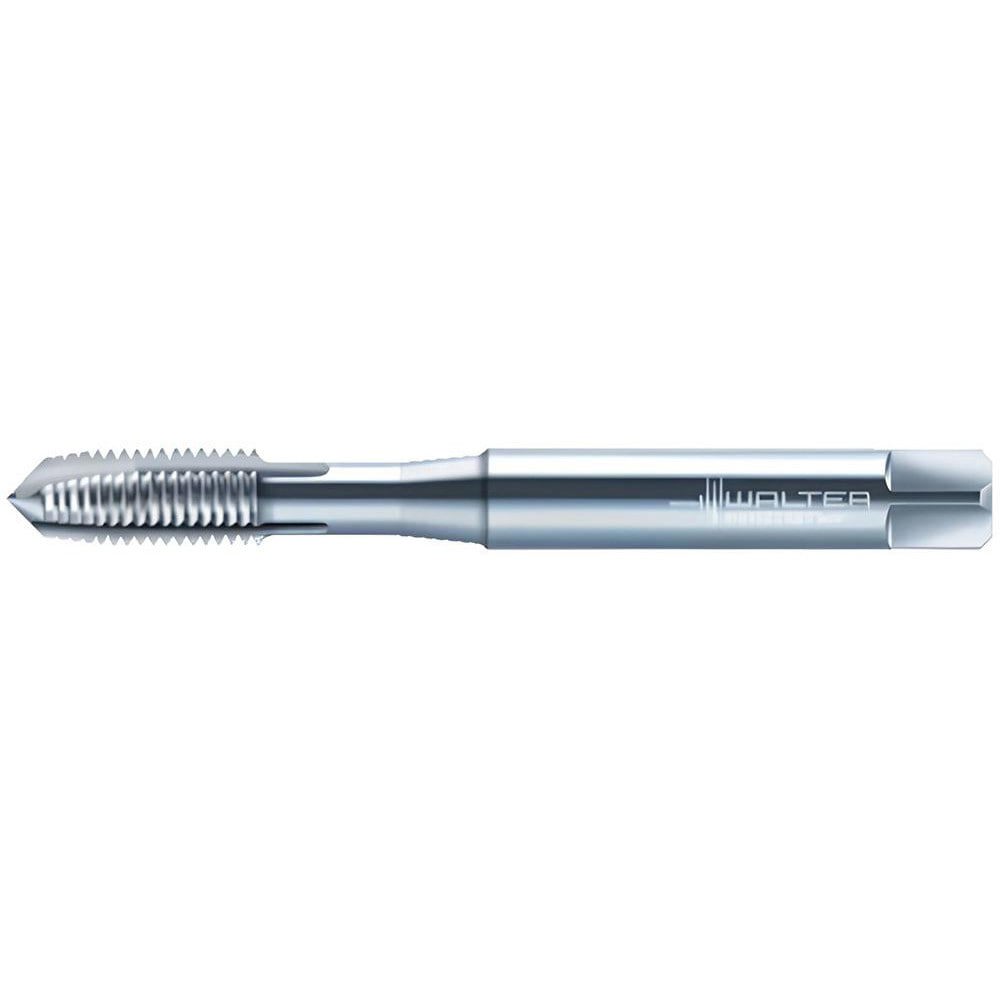 Spiral Point Tap: #6-32 UNC, 3 Flutes, Plug Chamfer, 2B Class of Fit, High-Speed Steel-E, Bright/Uncoated