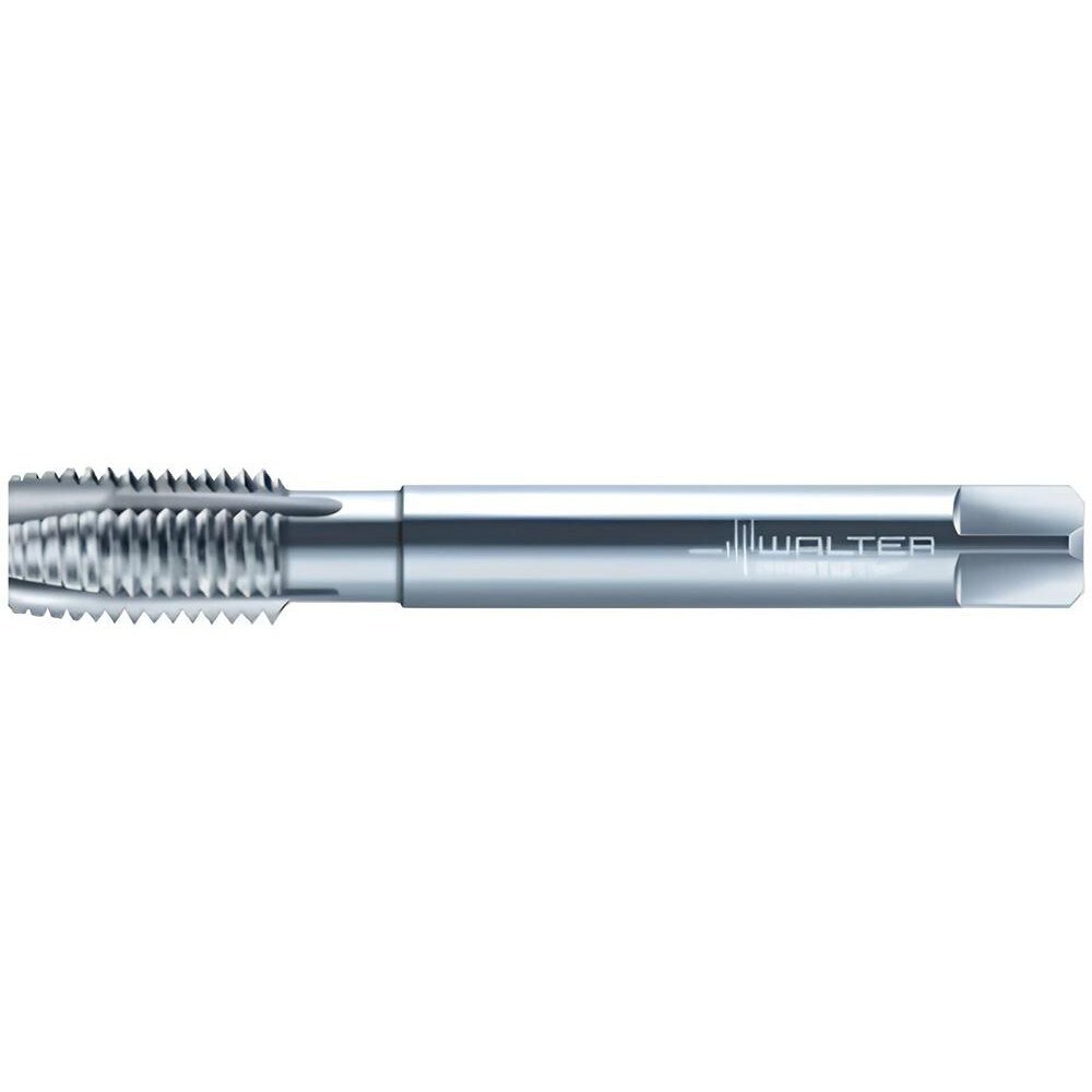 Spiral Point Tap: 3/8-24 UNF, 3 Flutes, Plug Chamfer, 2B Class of Fit, High-Speed Steel-E, Bright/Uncoated