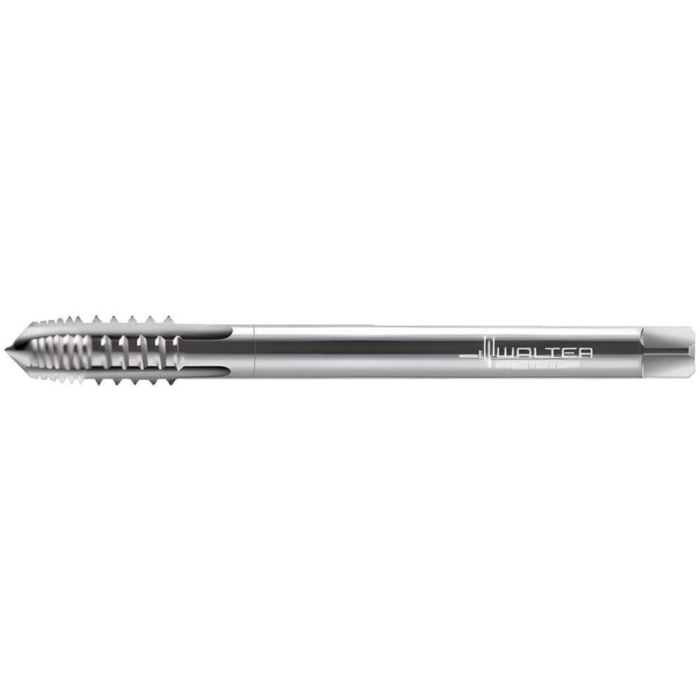 Spiral Point Tap: M14x2 Metric, 3 Flutes, Plug Chamfer, 6H Class of Fit, High-Speed Steel-E, Bright/Uncoated