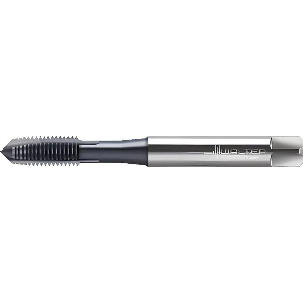 Spiral Point Tap: M4x0.7 Metric, 3 Flutes, Plug Chamfer, 6H Class of Fit, High-Speed Steel-E, TiCN Coated