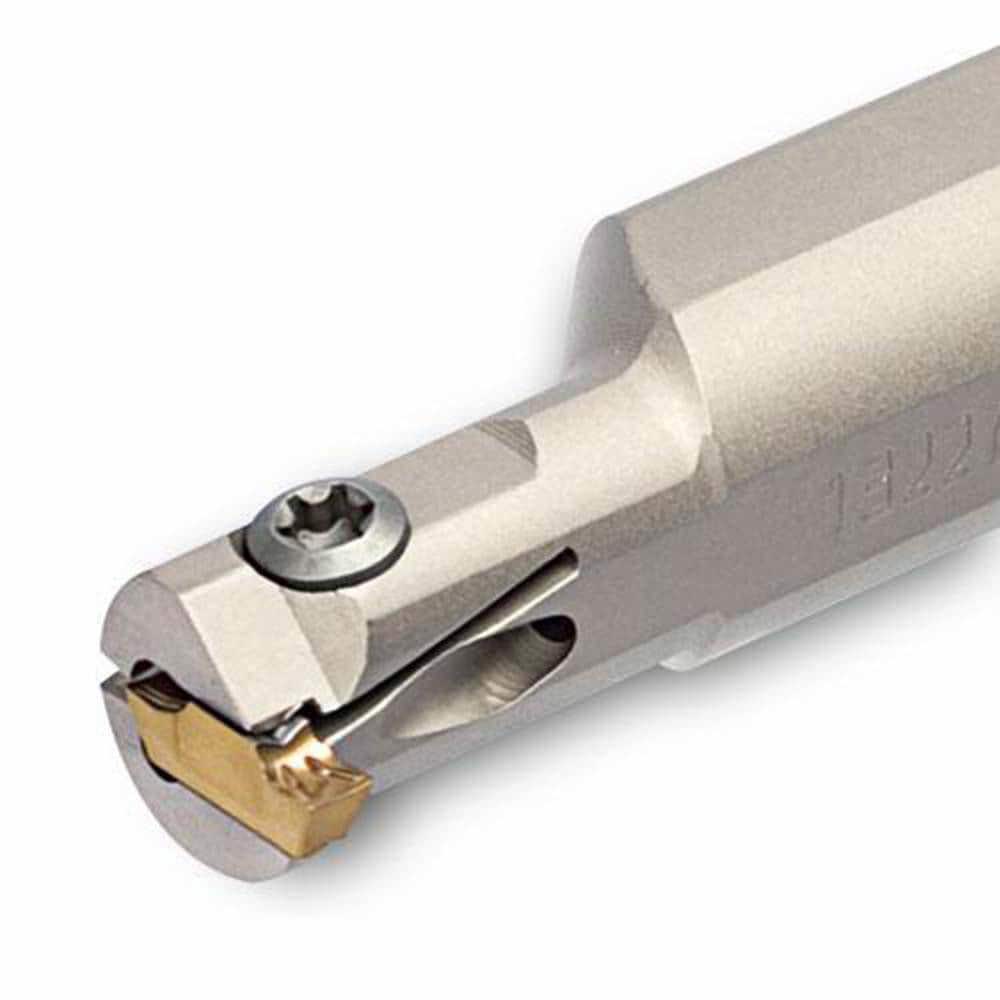 Indexable Grooving Toolholders; Toolholder Type: Internal Grooving ; Insert Seat Size: 3 ; Cutting Direction: Left Hand ; Maximum Depth of Cut (Decimal Inch): 0.1180 ; Minimum Groove Width (Decimal Inch): 0.1180 ; Toolholder Style: TTSIL