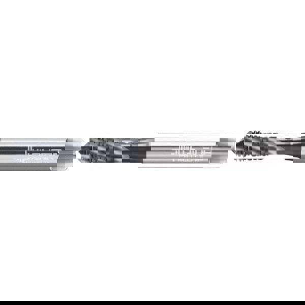 Spiral Flute Tap: M2x0.4, Metric, 3 Flute, Modified Bottoming Chamfer, 6HX Class of Fit, Cobalt, TiCN Finish