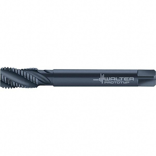 Spiral Flute Tap: M14x2.00 Metric, 4 Flutes, Modified Bottoming, 6HX Class of Fit, Cobalt, Oxide Coated