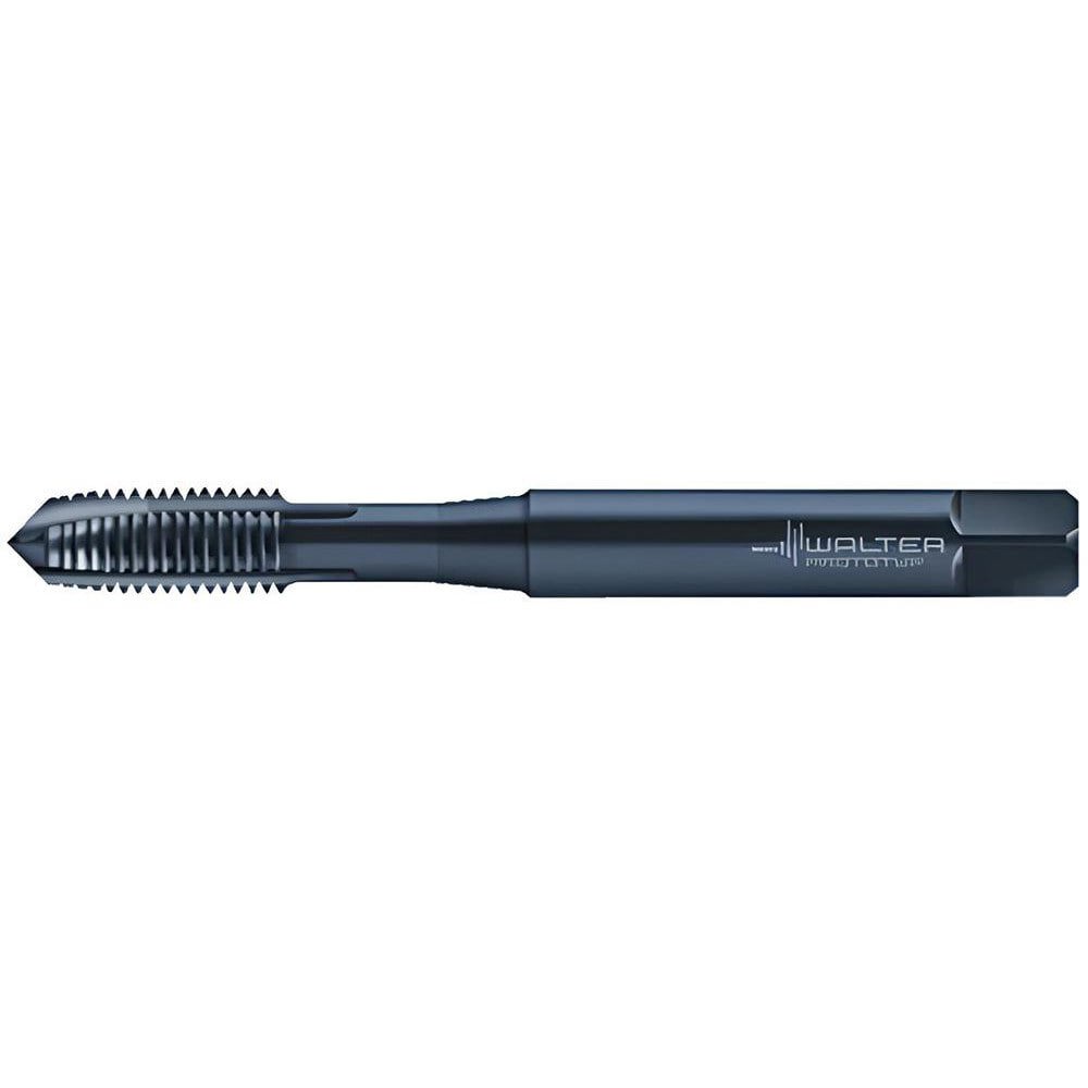 Spiral Point Tap: #8-32 UNC, 3 Flutes, Plug Chamfer, 2B Class of Fit, High-Speed Steel-E, Vaporisiert Coated