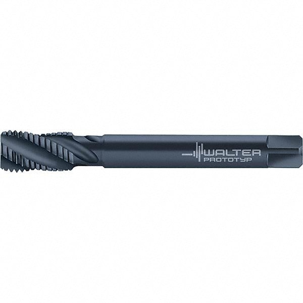 Spiral Flute Tap: 1-1/4-7 UNC, 5 Flutes, Modified Bottoming, 2B Class of Fit, Cobalt, Oxide Coated