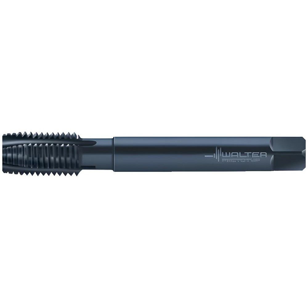 Spiral Point Tap: 9/16-18 UNF, 4 Flutes, Plug Chamfer, 2B Class of Fit, High-Speed Steel-E, Vaporisiert Coated