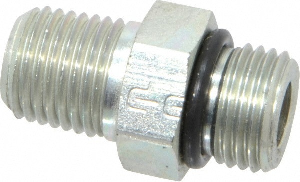 Industrial Pipe Adapter: 9/16-18 x 1/4