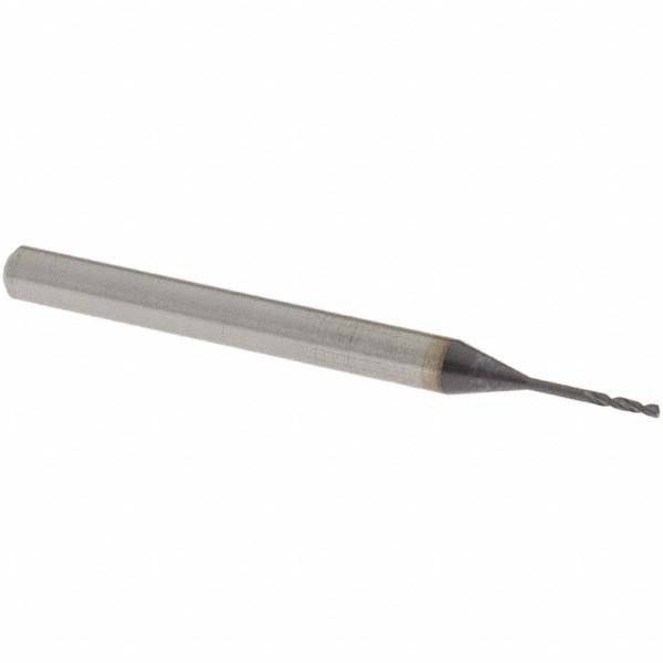Screw Machine Length Drill Bit: 0.70 mm (0.0276) Dia, 150 deg, Vanadium High Speed Steel