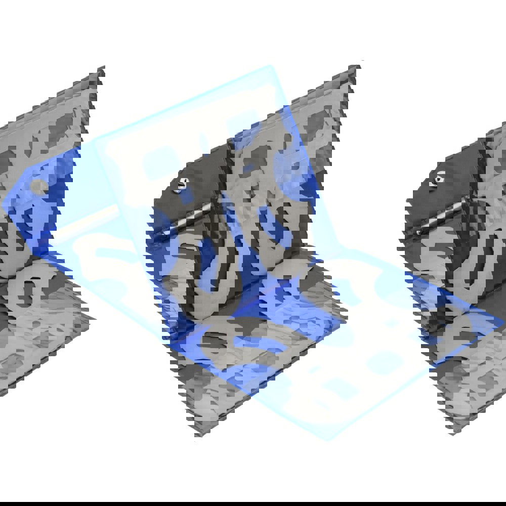 Radius Gage Set: Steel, 9/16 to 1