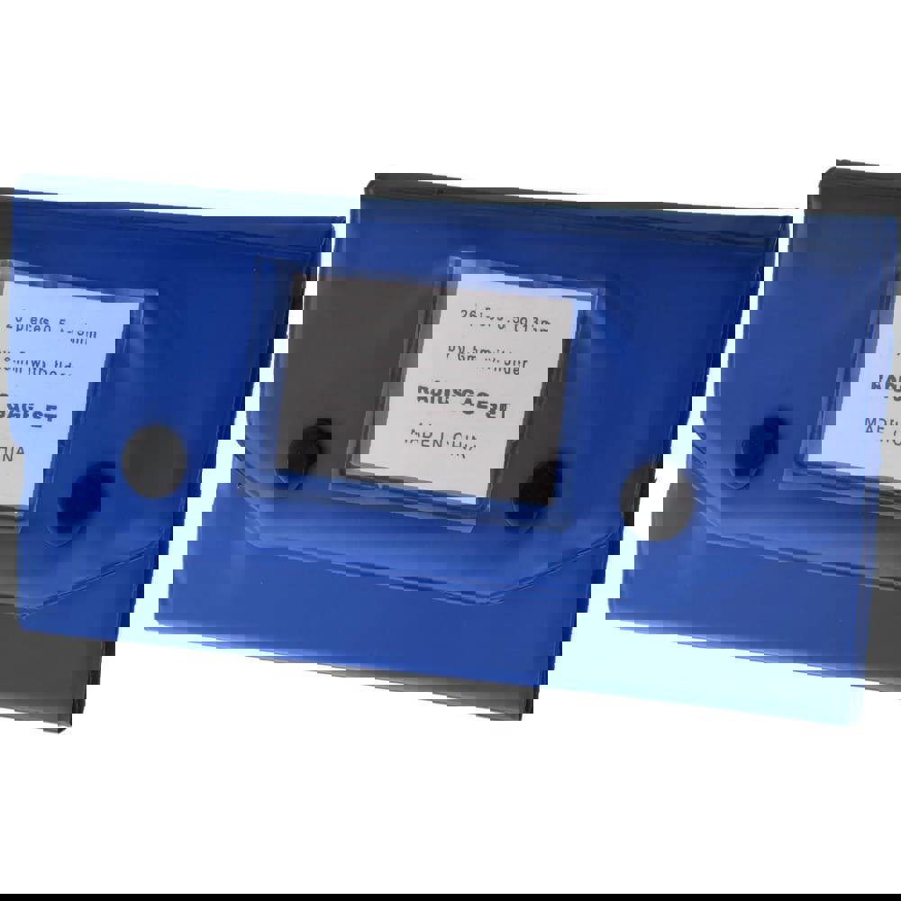 Radius Gage Set: Steel, 0.5 to 13 mm Radius, 0.5 mm Graduation, 26 pc