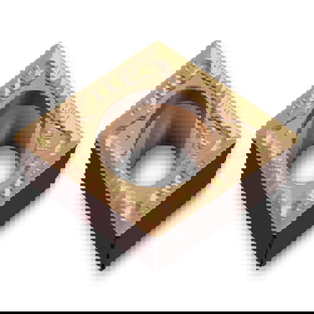 Turning Inserts; Relief Angle: 7 ; Insert Style: CCMT ; Corner Radius (Decimal Inch): 0.0160 ; Included Angle: 80.0 ; Manufacturer Grade: TT5100 ; Coating/Finish: TiCN; Al2O3; TiN