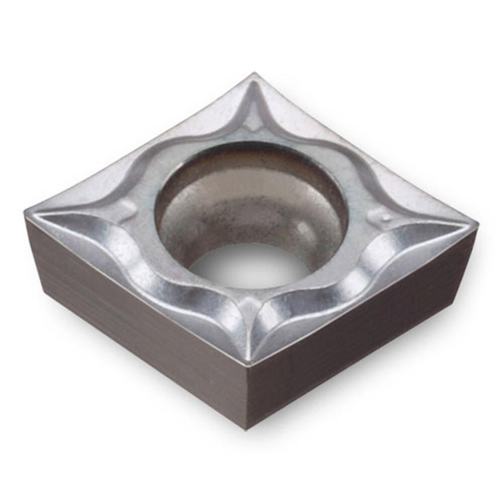 Turning Inserts; Relief Angle: 7 ; Insert Style: CCGT ; Corner Radius (Decimal Inch): 0.0160 ; Included Angle: 80.0 ; Manufacturer Grade: TT9080 ; Coating/Finish: AlTiN; TiN