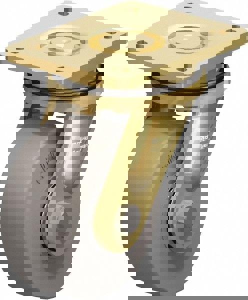 Swivel Top Plate Caster: Solid Rubber, 5