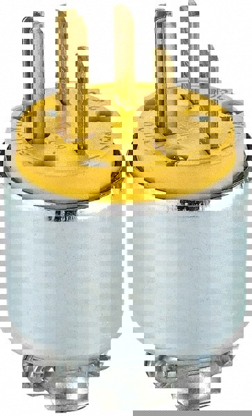 Straight Blade Plug: Residential, 6-15P, 250VAC, Yellow