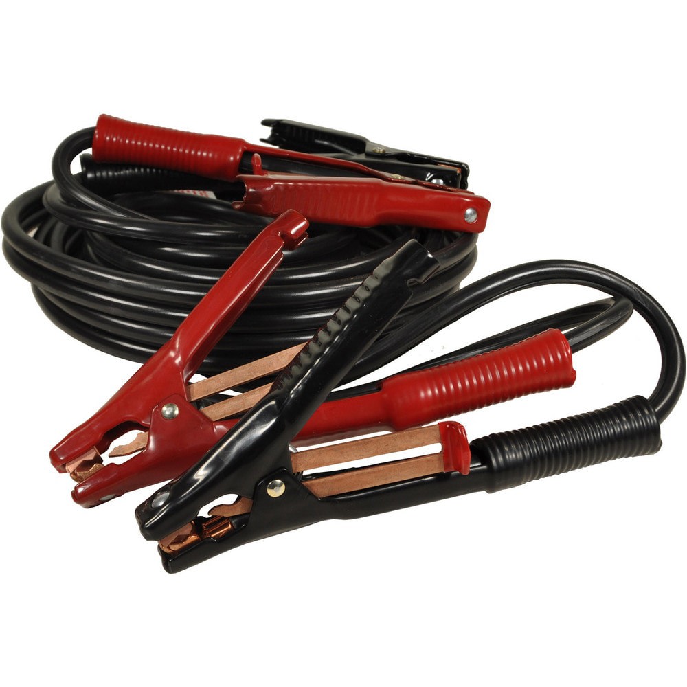 Booster Cables; Cable Type: Booster Cable ; Wire Gauge: 4 AWG ; Wire Material: Copper ; Cable Length: 12.000 ; Function: Heavy-Duty Booster Cable ; Cable Color: Red; Black