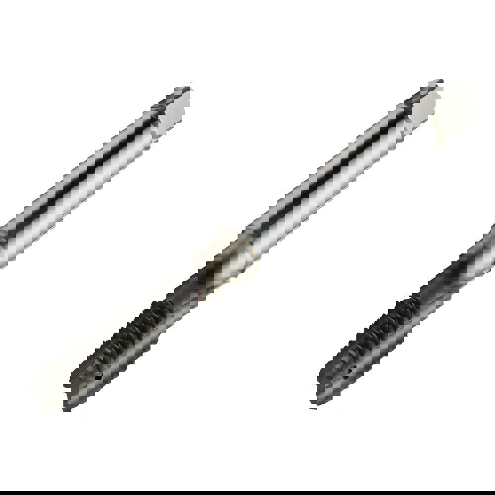 Spiral Point Tap: 5/8-18 UNF, 4 Flutes, Plug Chamfer, 2BX Class of Fit, HSS, TiAlN Coated