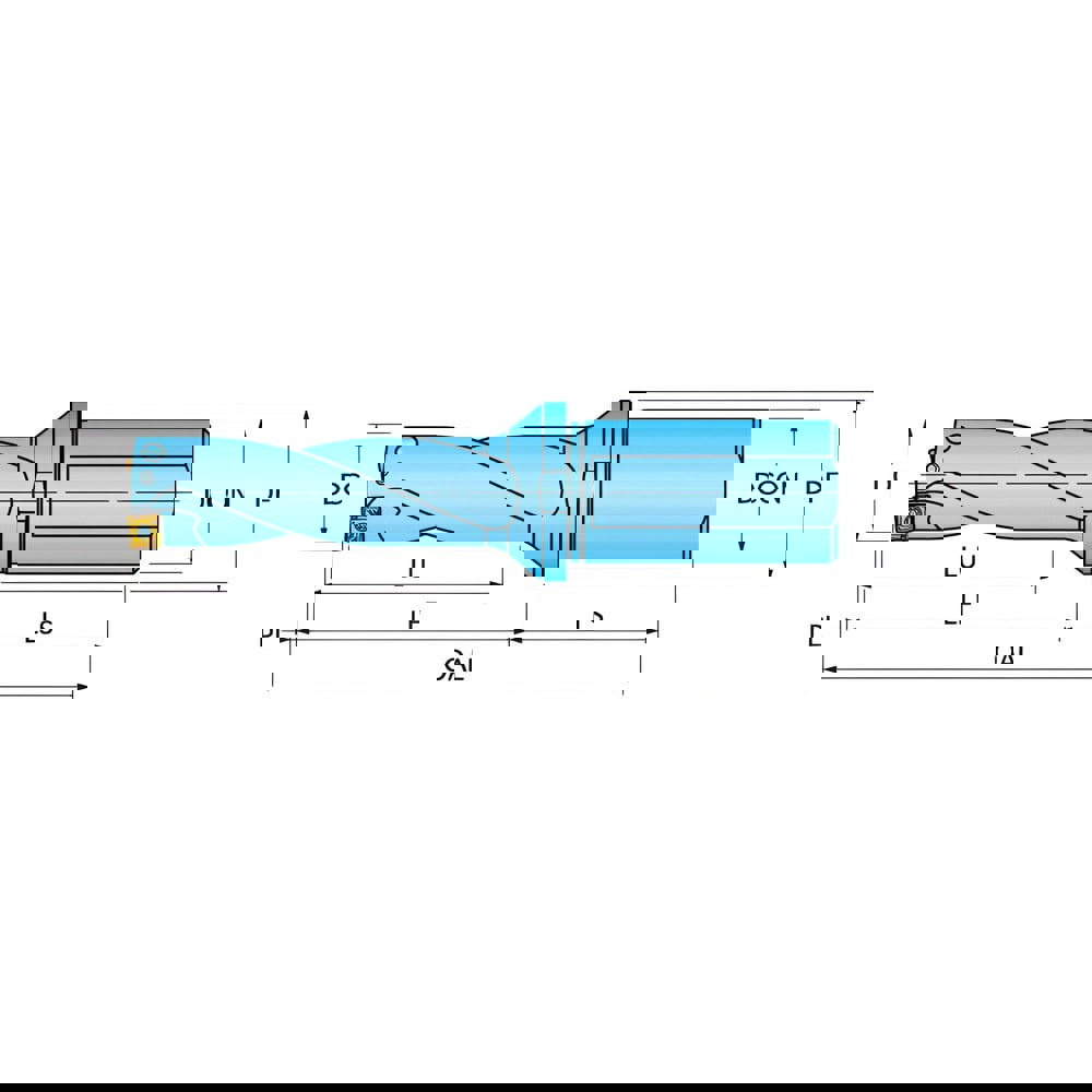 Drill Bodies; Maximum Drill Depth: 36.00mm ; Drill Depth by Diameter Ratio: 3xD ; Maximum Depth of Cut (mm): 36.00 ; Shank Type: Weldon Shank ; Shank Diameter (mm): 20.0000 ; Cutting Direction: Right Hand