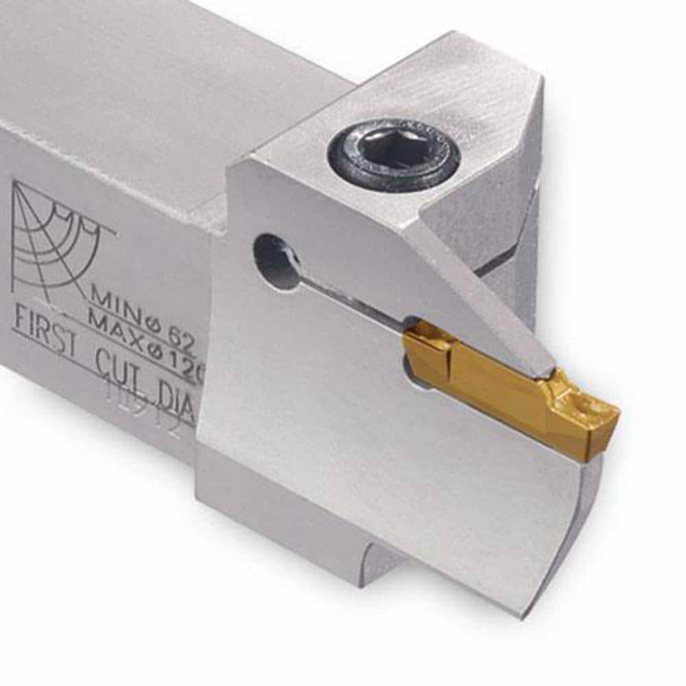 Indexable Grooving Toolholders; Toolholder Type: Face Grooving ; Insert Seat Size: 4 ; Cutting Direction: Right Hand ; Maximum Depth of Cut (Decimal Inch): 0.7900 ; Minimum Groove Width (Decimal Inch): 0.1570 ; Toolholder Style: TTFR
