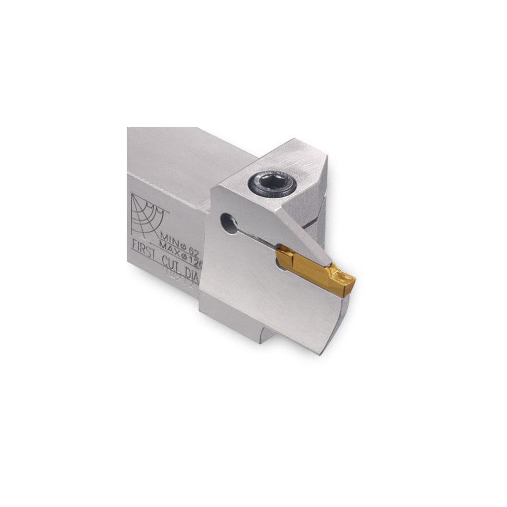 Indexable Grooving Toolholders; Toolholder Type: Face Grooving ; Insert Seat Size: 5 ; Cutting Direction: Left Hand ; Maximum Depth of Cut (Decimal Inch): 0.9840 ; Minimum Groove Width (mm): 5.00 ; Maximum Groove Width (mm): 5.00