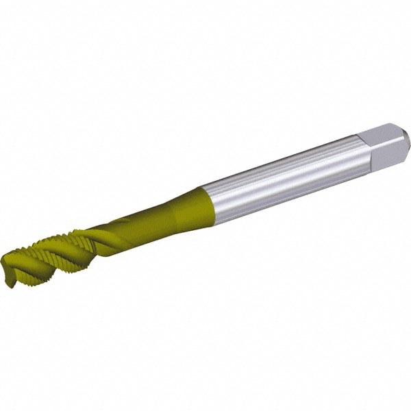 Spiral Flute Tap: M6x1.00 Metric, 3 Flutes, Plug, Cobalt, Oxide Coated