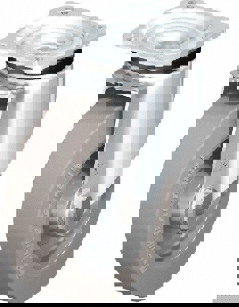 Swivel Top Plate Caster: Solid Rubber, 5