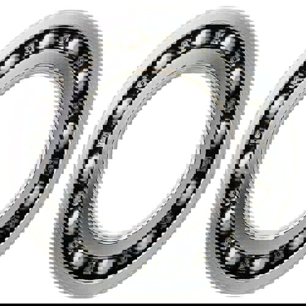 Thin Section Ball Bearing: 10 mm Bore Dia, 19 mm OD, 5 mm OAW, Double Seal