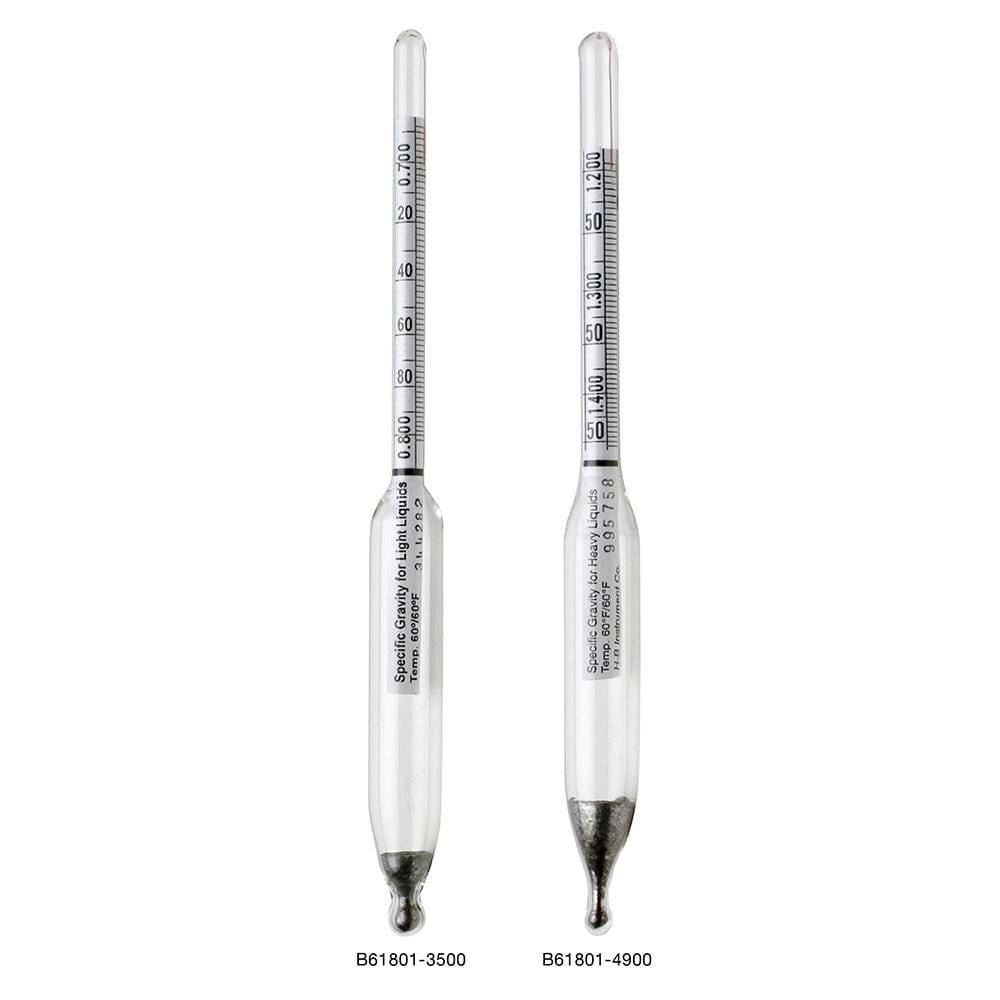 165mm Long, Steel Specific Gravity Hydrometer