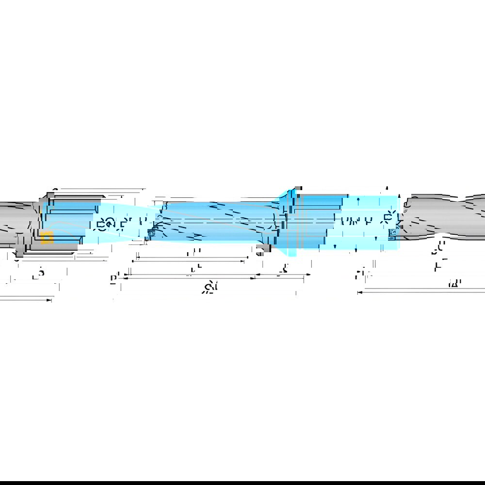 Drill Bodies; Maximum Drill Depth: 70.00mm ; Drill Depth by Diameter Ratio: 5xD ; Maximum Depth of Cut (mm): 70.00 ; Shank Type: Weldon Shank ; Shank Diameter (mm): 20.0000 ; Cutting Direction: Right Hand