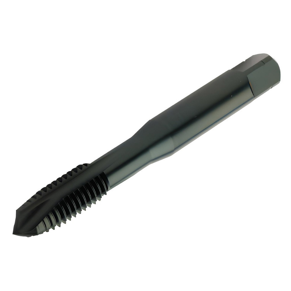 Spiral Point Tap: M5x0.8 Metric, 3 Flutes, Plug Chamfer, 6H Class of Fit, Powdered Metal High-Speed Steel, FeN Coated