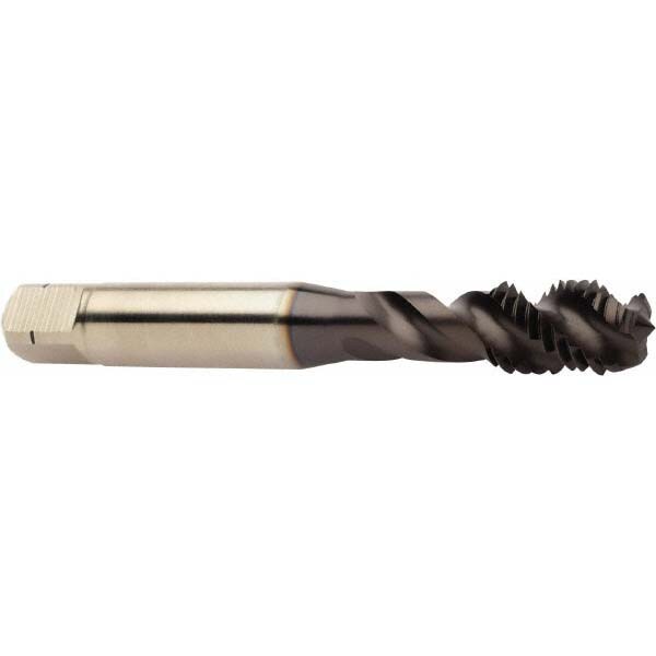 Spiral Flute Tap: M8x1.25 M, 3 Flutes, 6H Class of Fit, High Speed Steel