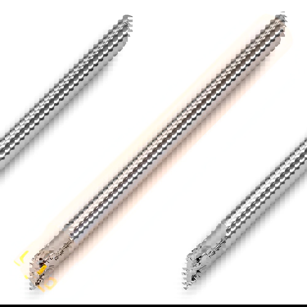 Indexable High-Feed End Mill: 16 mm Cut Dia, 0.62 mm Cylindrical Shank