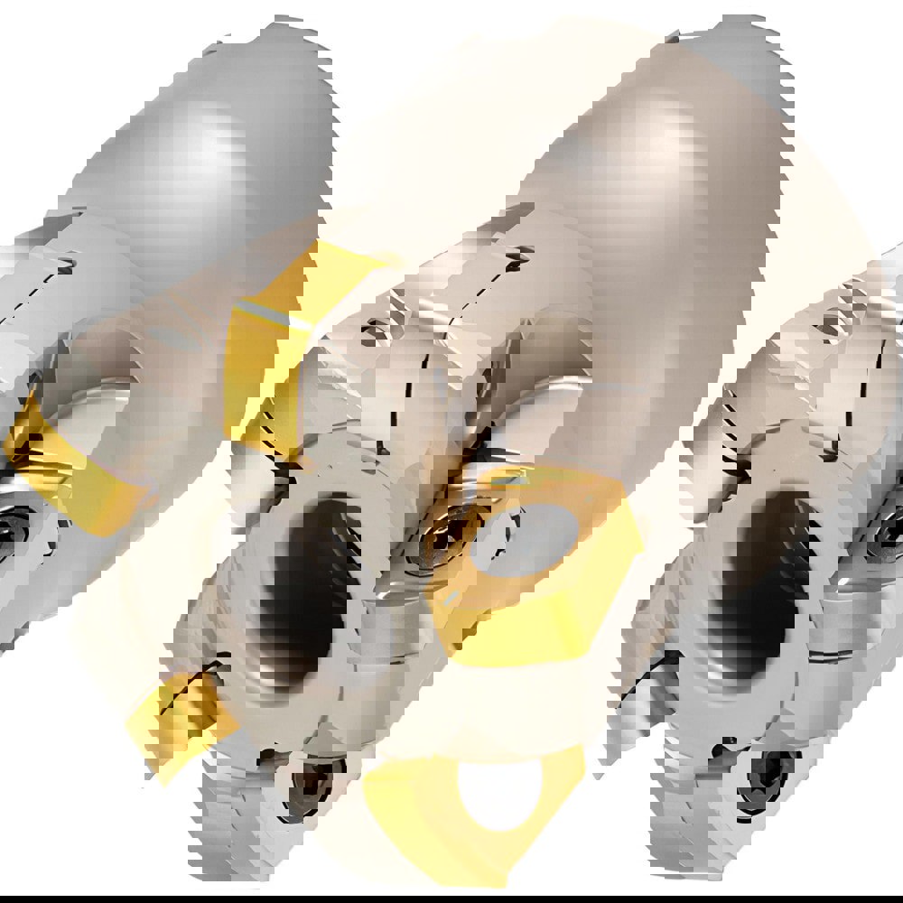 Indexable High-Feed Face Mill: 48.4 to 63 mm Cut Dia, 22 mm Arbor Hole