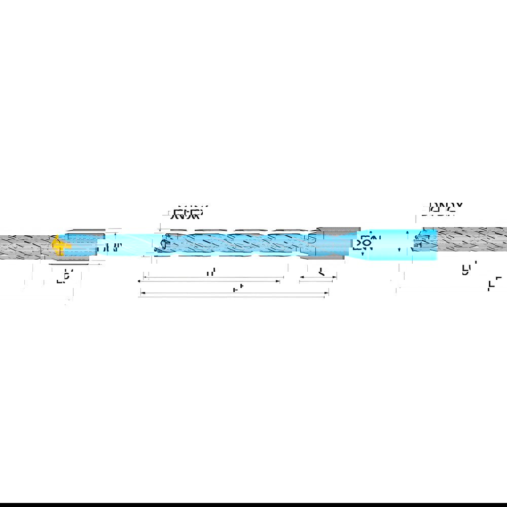 Replaceable-Tip Drill: 9 to 9.4 mm Dia, 109.6 mm Max Depth, 12 mm Cylindrical Shank